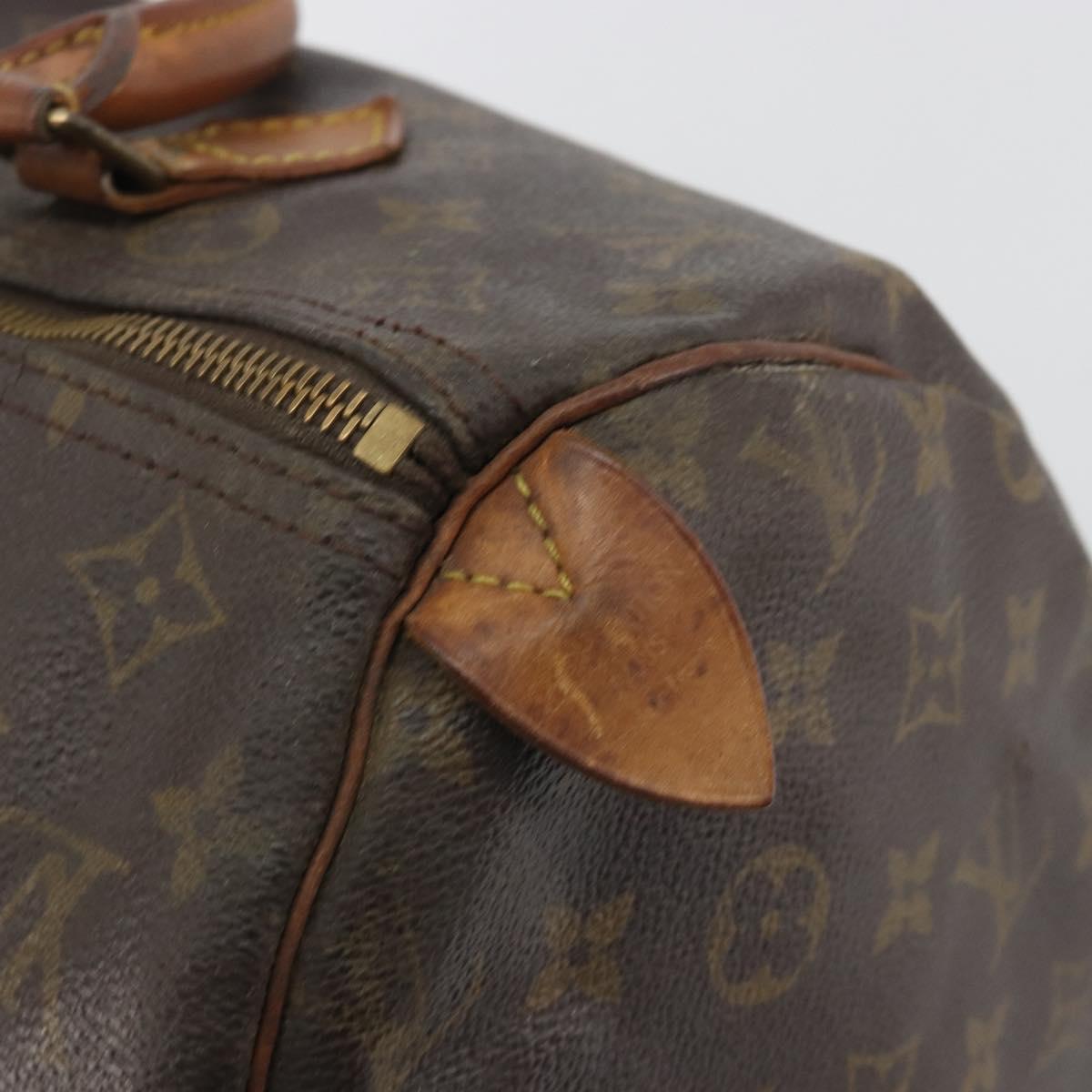 LOUIS VUITTON Monogram Speedy 30 Hand Bag M41526 LV Auth 196255