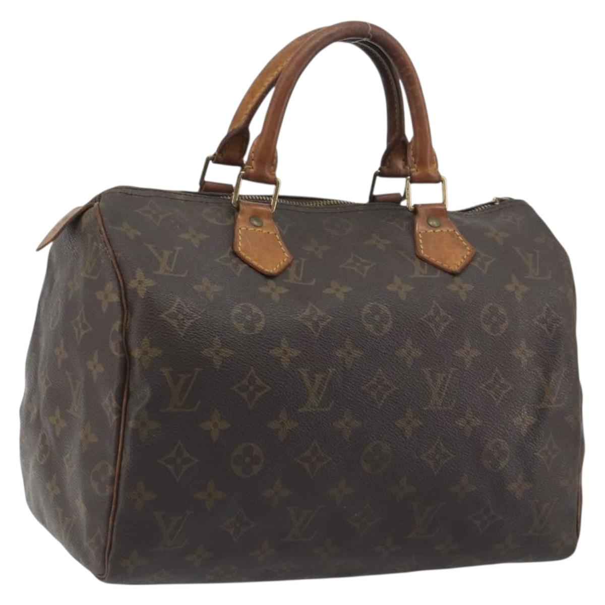 LOUIS VUITTON Monogram Speedy 30 Hand Bag M41526 LV Auth 196255