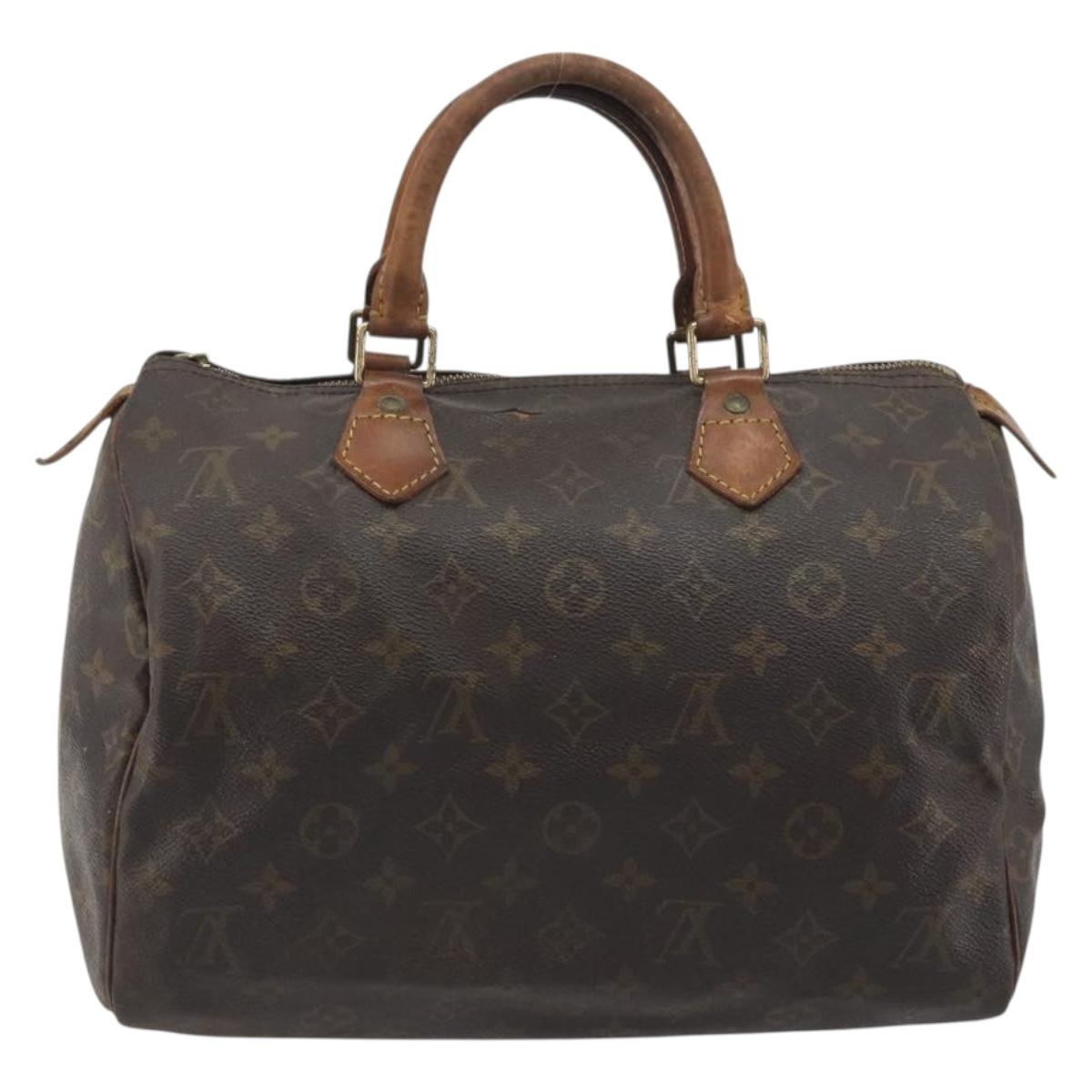 LOUIS VUITTON Monogram Speedy 30 Hand Bag M41526 LV Auth 196255