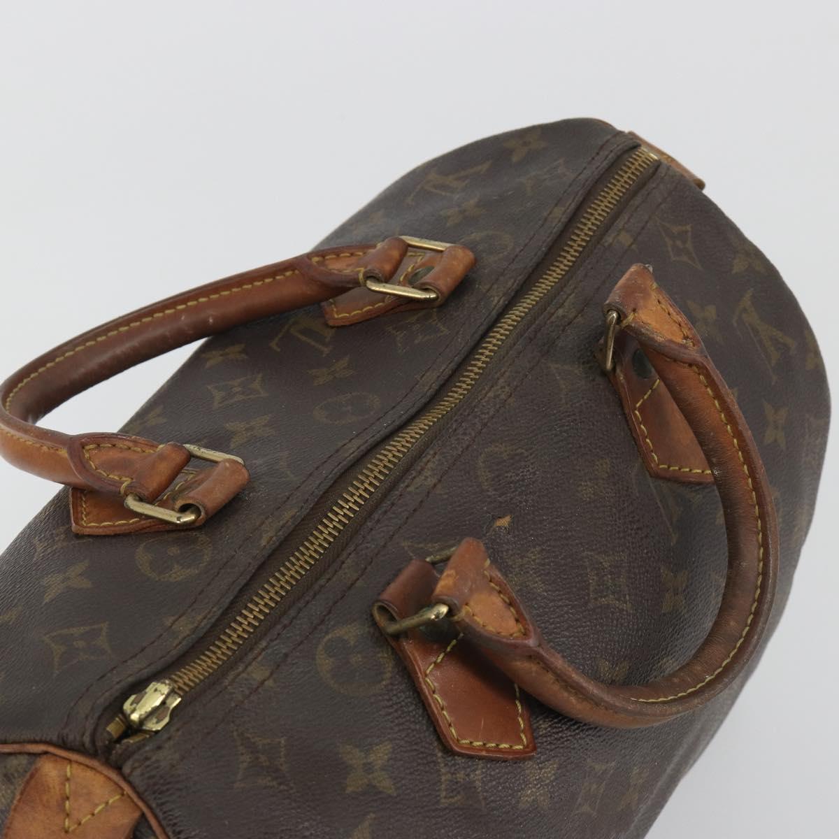 LOUIS VUITTON Monogram Speedy 30 Hand Bag M41526 LV Auth 196255