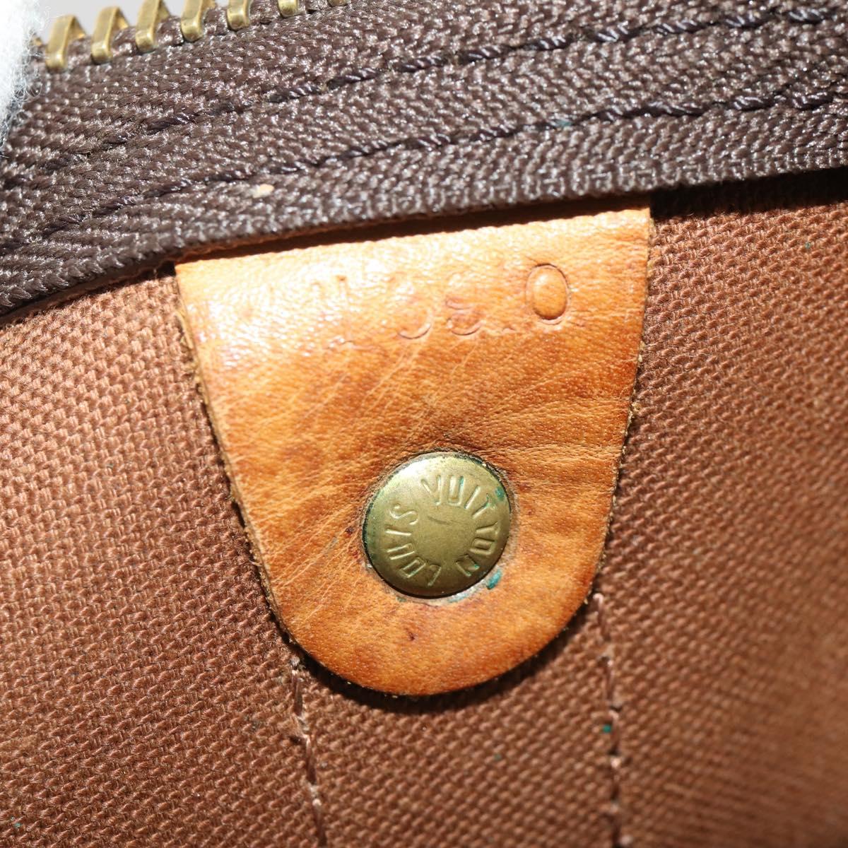 LOUIS VUITTON Monogram Keepall 55 Boston Bag M41424 LV Auth 196259
