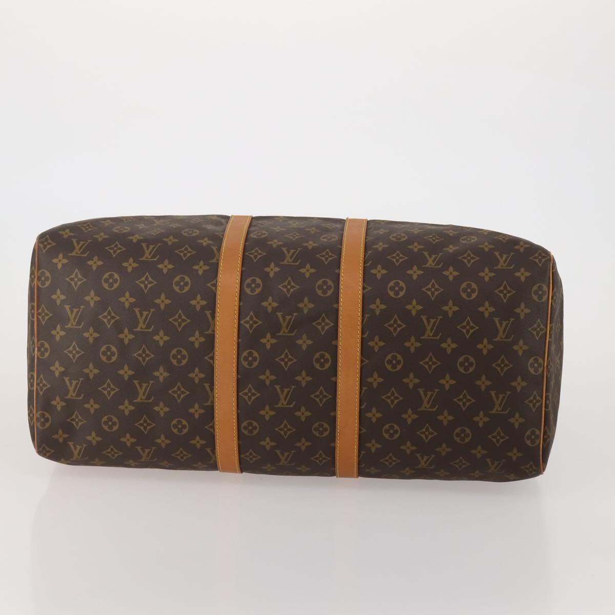 LOUIS VUITTON Monogram Keepall 55 Boston Bag M41424 LV Auth 196263A