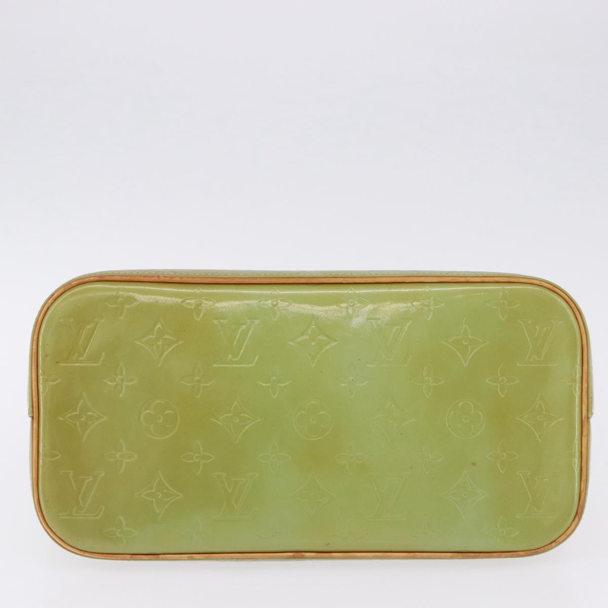LOUIS VUITTON Monogram Vernis Houston Hand Bag Baby Blue M91005 LV Auth 196264
