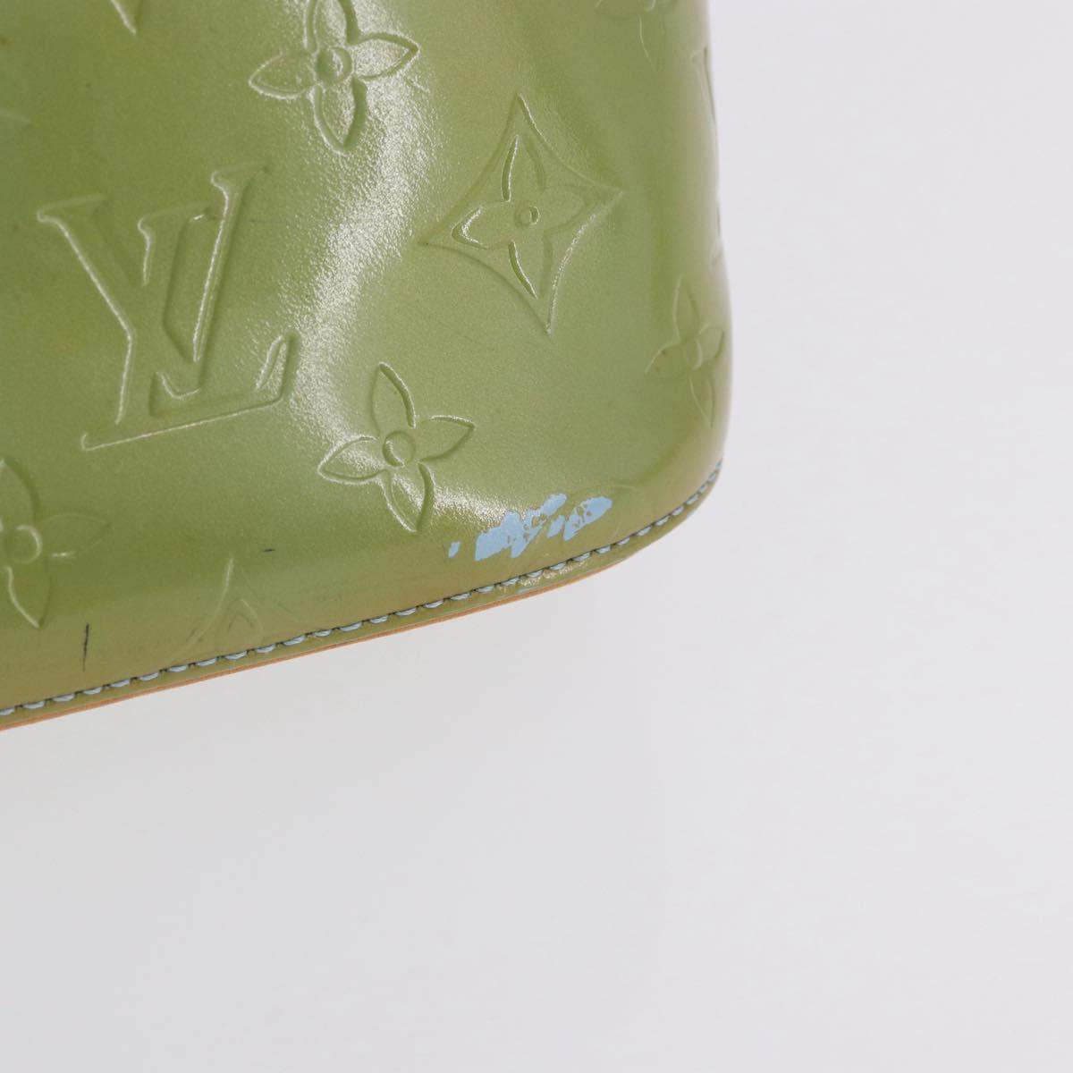 LOUIS VUITTON Monogram Vernis Houston Hand Bag Baby Blue M91005 LV Auth 196264