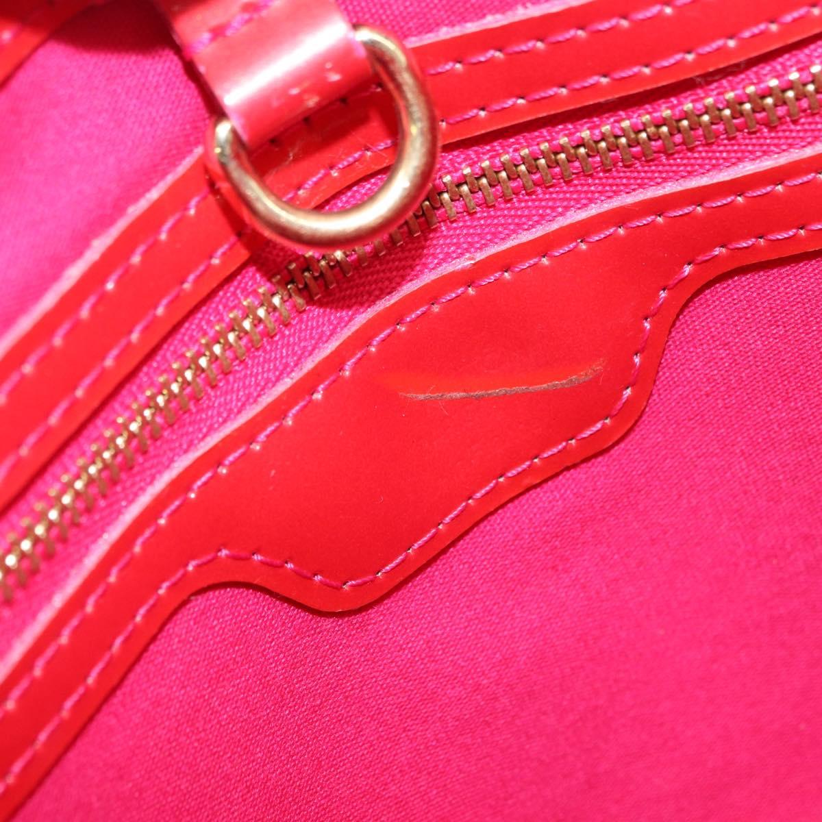 LOUIS VUITTON Monogram Vernis Wilshire PM Bag Rose Pop M93643 LV Auth 196272