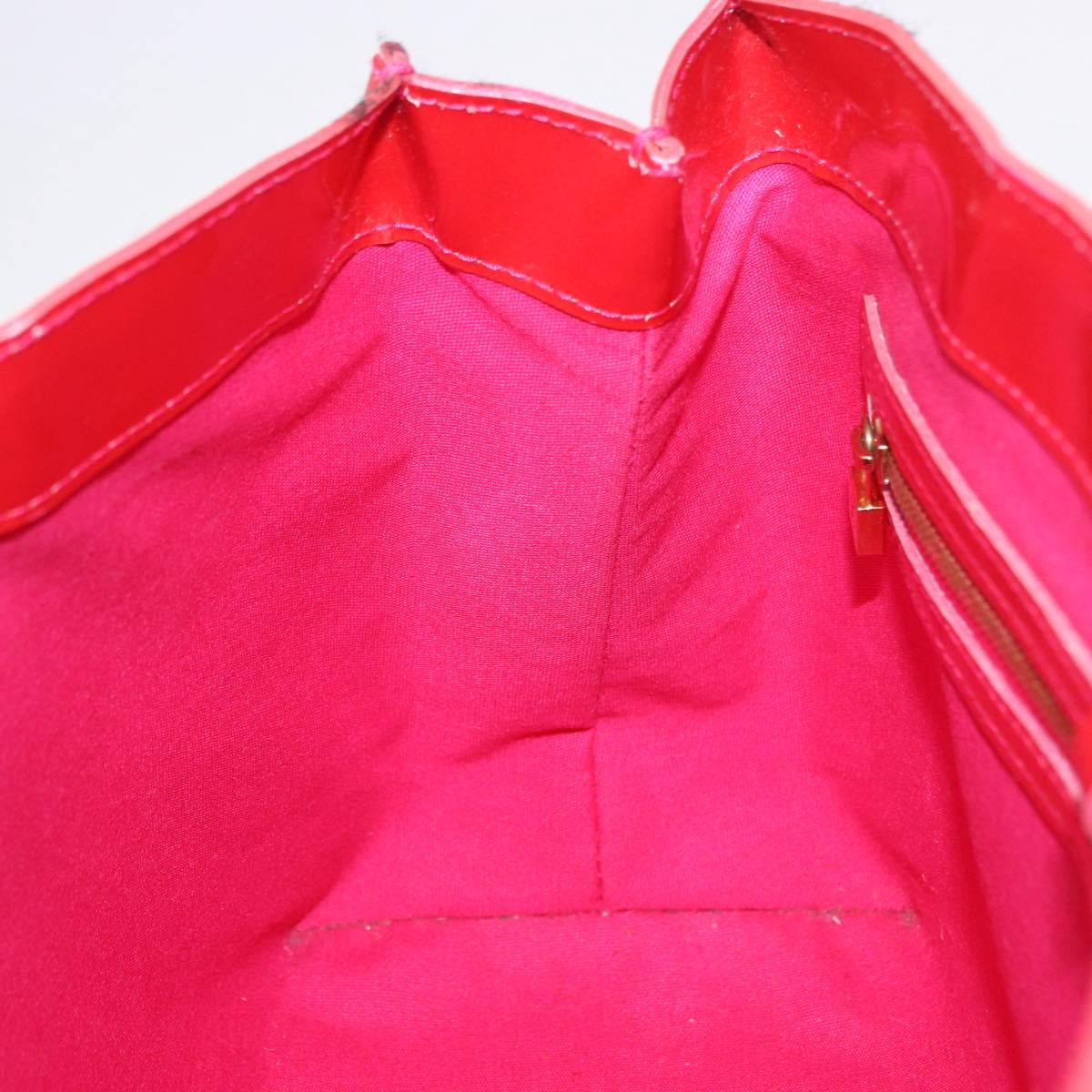 LOUIS VUITTON Monogram Vernis Wilshire PM Bag Rose Pop M93643 LV Auth 196272