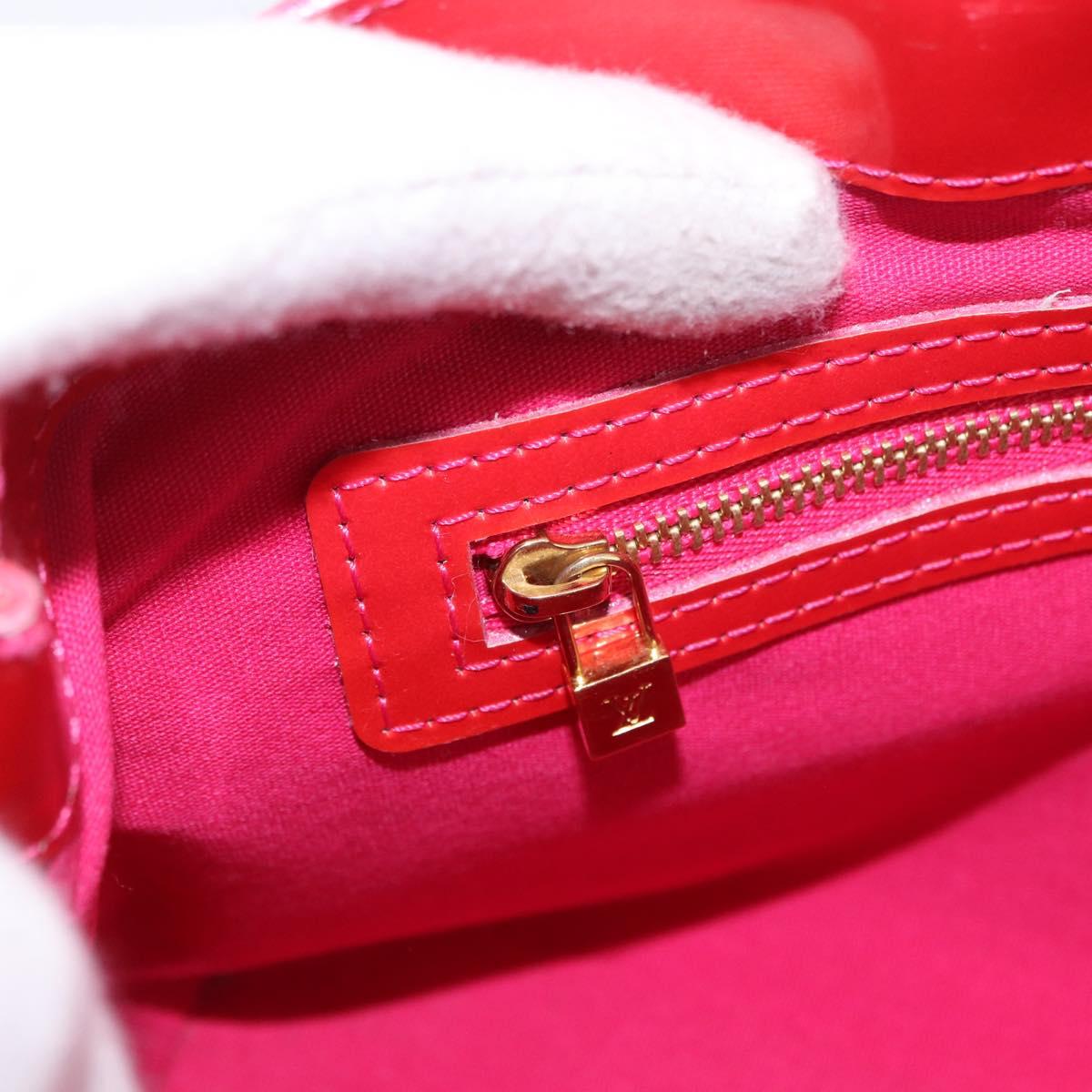 LOUIS VUITTON Monogram Vernis Wilshire PM Bag Rose Pop M93643 LV Auth 196272