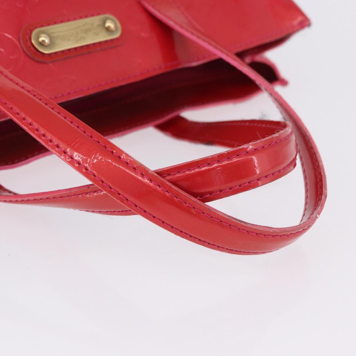 LOUIS VUITTON Monogram Vernis Wilshire PM Bag Rose Pop M93643 LV Auth 196272