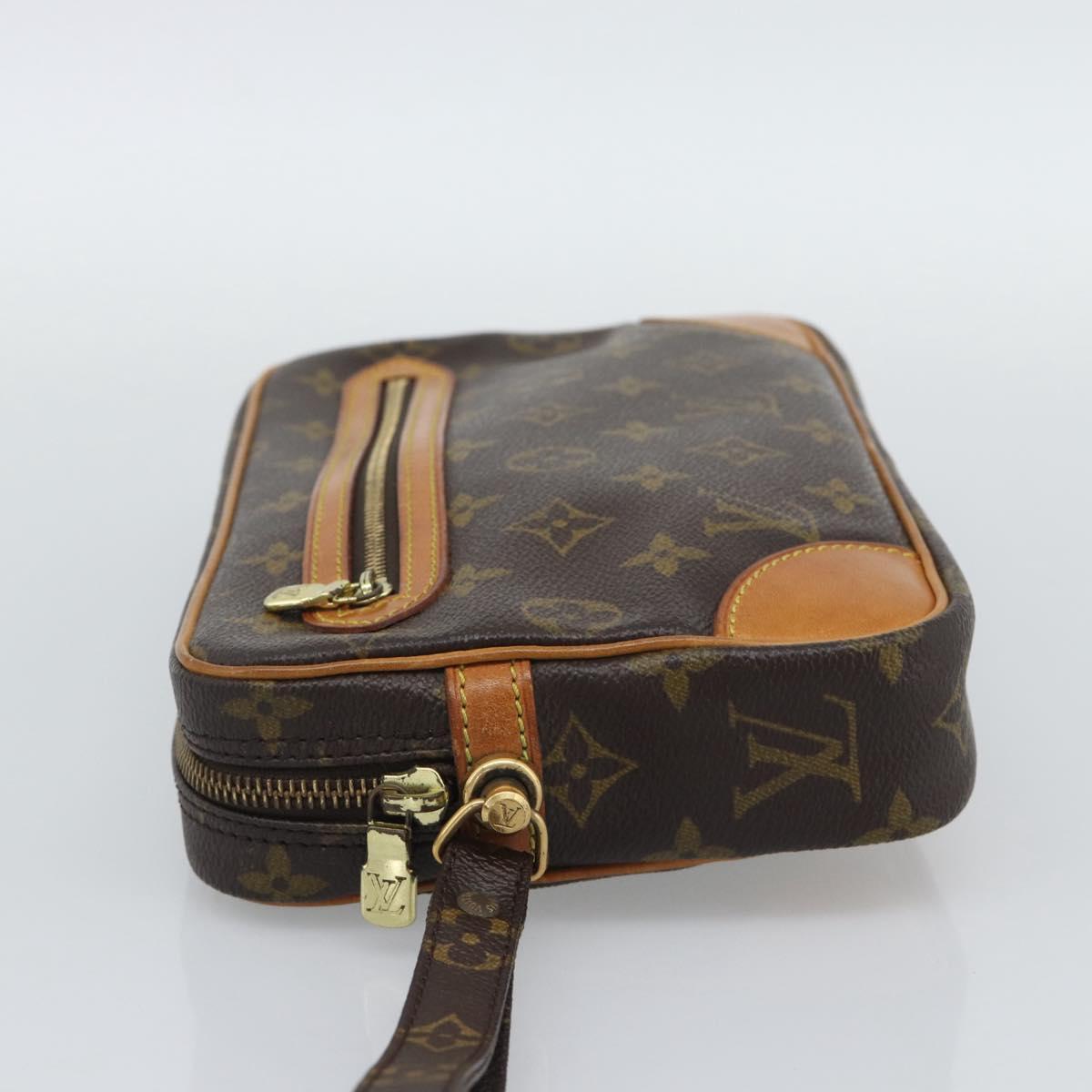LOUIS VUITTON Monogram Marly Dragonne GM Clutch Bag M51825 LV Auth 196273