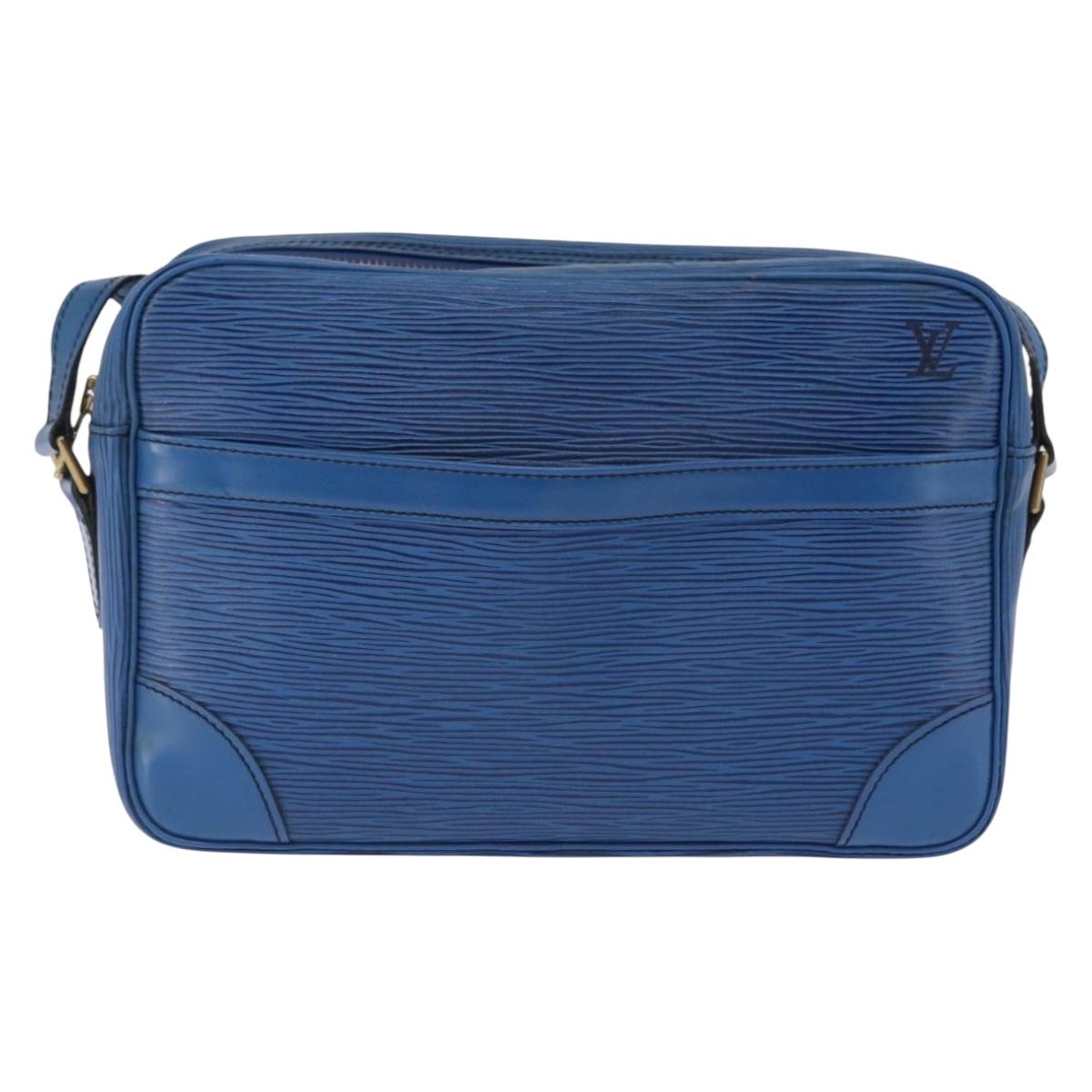 LOUIS VUITTON Epi Trocadero 27 Shoulder Bag Blue M52315 LV Auth 196274A