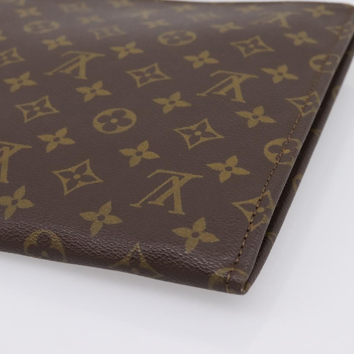 LOUIS VUITTON Monogram Posh Documents Briefcase M53457 LV Auth 196281