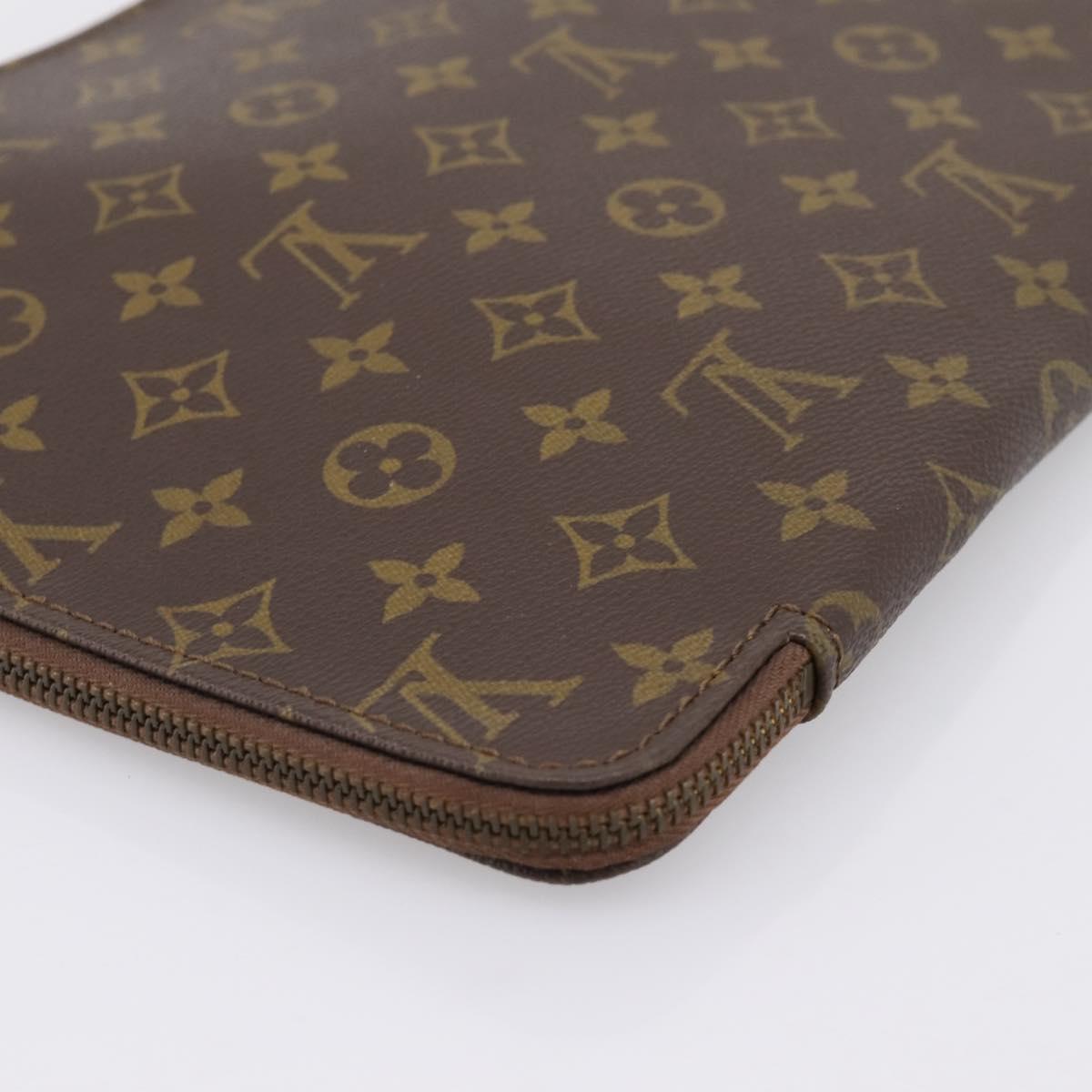 LOUIS VUITTON Monogram Posh Documents Briefcase M53457 LV Auth 196281