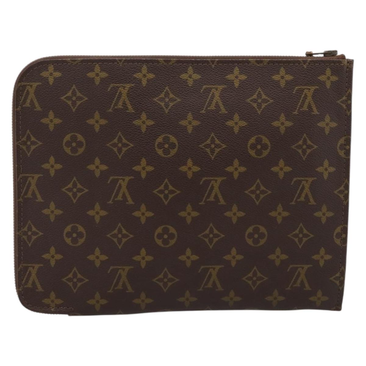 LOUIS VUITTON Monogram Posh Documents Briefcase M53457 LV Auth 196281