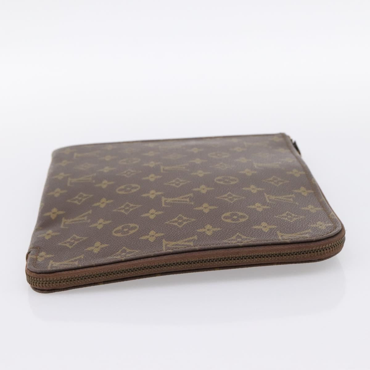 LOUIS VUITTON Monogram Posh Documents Briefcase M53457 LV Auth 196281