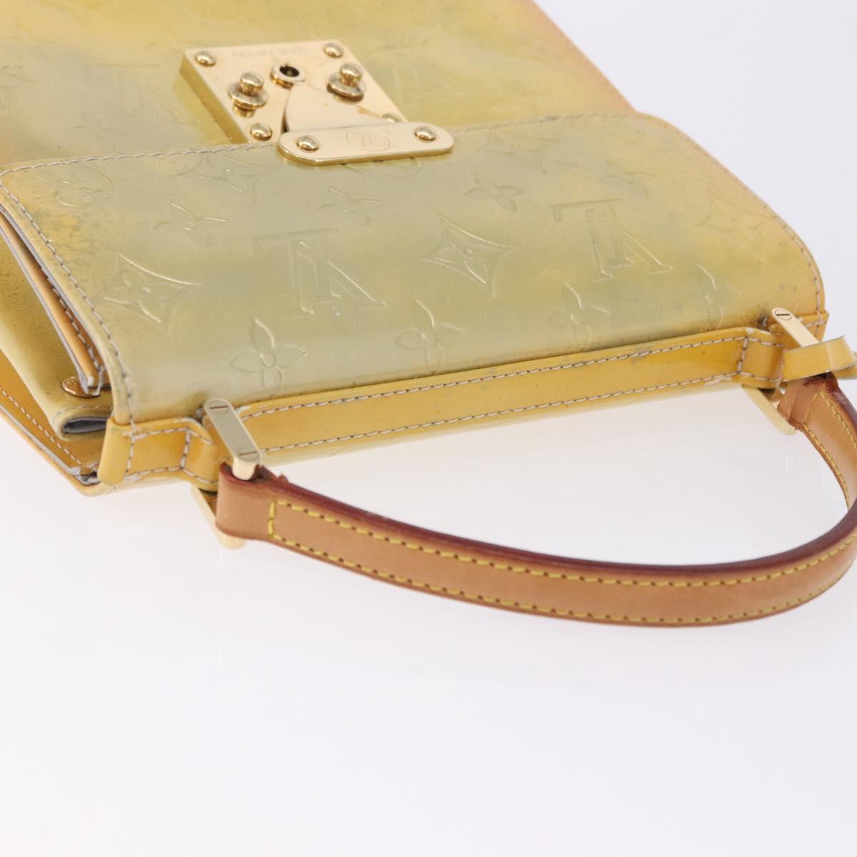 LOUIS VUITTON Monogram Vernis Spring Street Hand Bag Gris M91029 LV Auth 196286