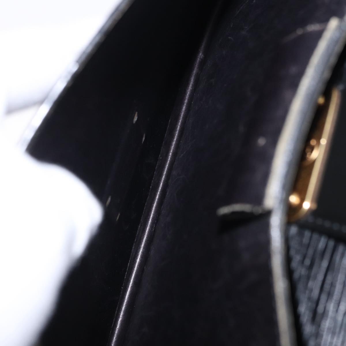 LOUIS VUITTON Epi Serviette Conseiller Business Bag Black M54422 LV Auth 196300