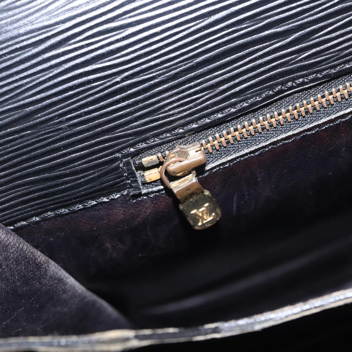 LOUIS VUITTON Epi Serviette Conseiller Business Bag Black M54422 LV Auth 196300