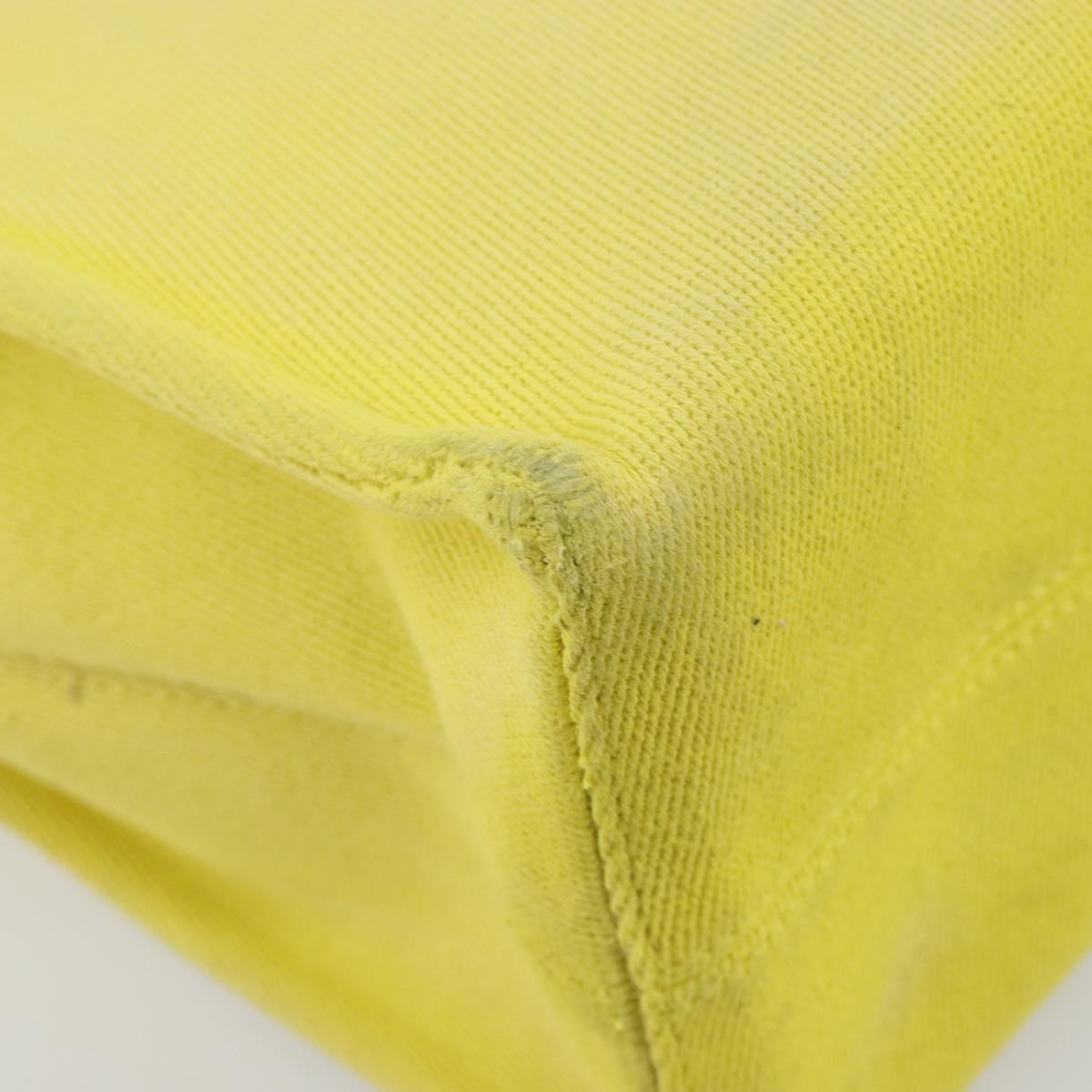 LOEWE Cushion Tote Small Tote Bag Canvas Yellow Auth 196303A