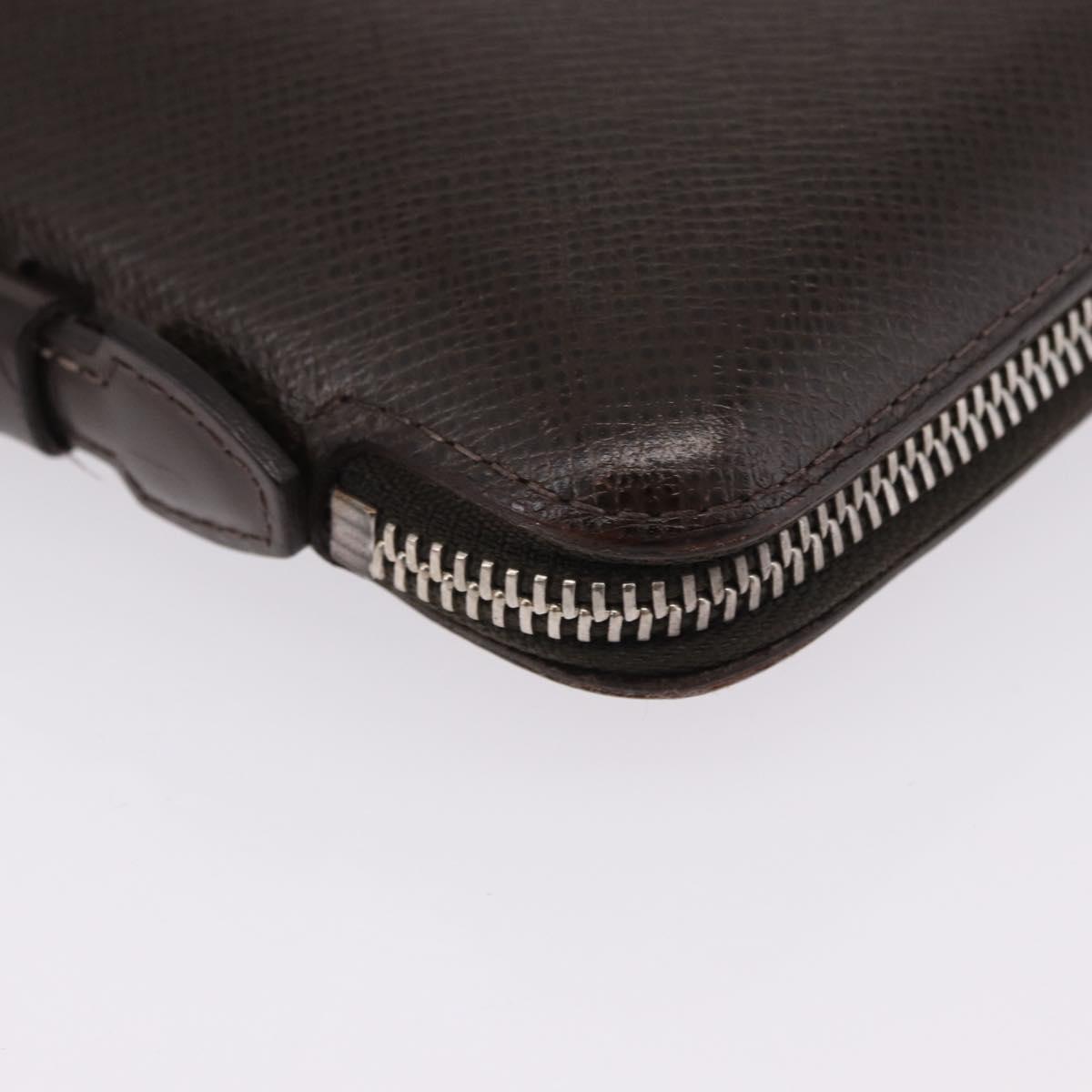 LOUIS VUITTON Taiga Organizer Atoll Travel Case Grizzly M30658 LV Auth 196305