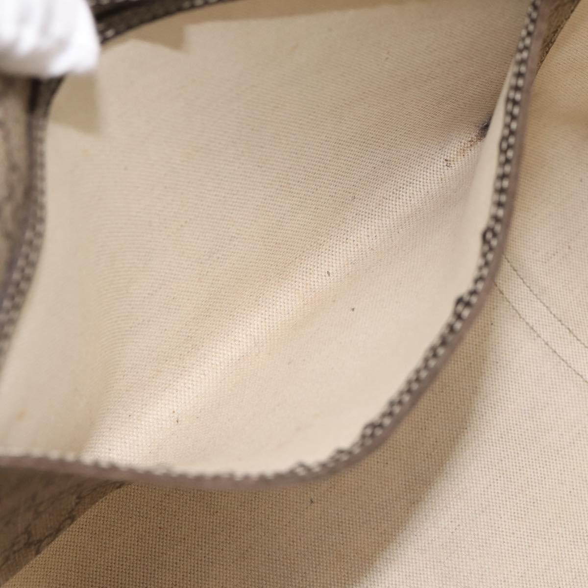 GUCCI GG Supreme Tote Bag PVC Beige Gold 197953 Auth 196307