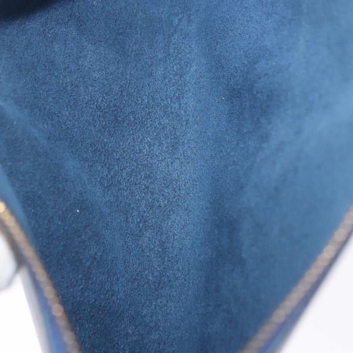 LOUIS VUITTON Epi Pochette Accessoires Pouch Blue M52985 LV Auth 196311