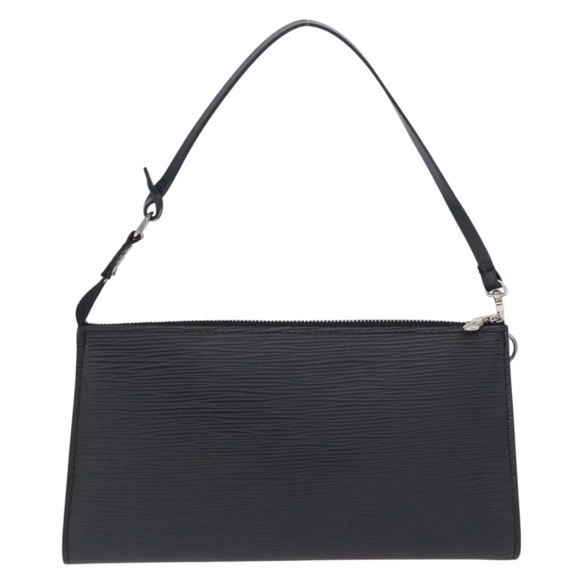 LOUIS VUITTON Epi Pochette Accessoires Pouch Black M52982 LV Auth 196312V