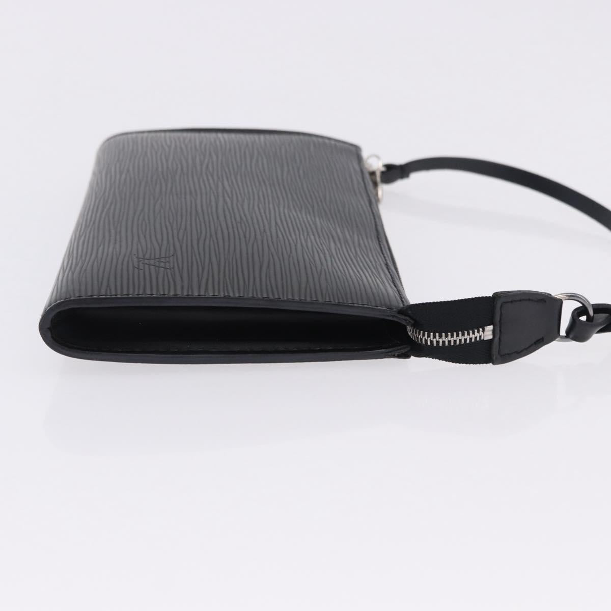LOUIS VUITTON Epi Pochette Accessoires Pouch Black M52982 LV Auth 196312V