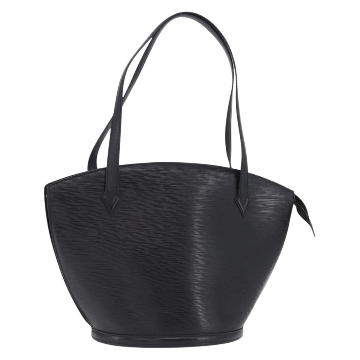 LOUIS VUITTON Epi Saint Jacques Shopping Bag Black M52272 LV Auth 196314