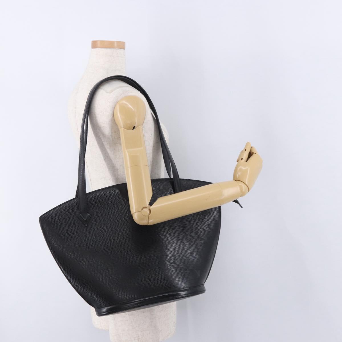 LOUIS VUITTON Epi Saint Jacques Shopping Bag Black M52272 LV Auth 196314