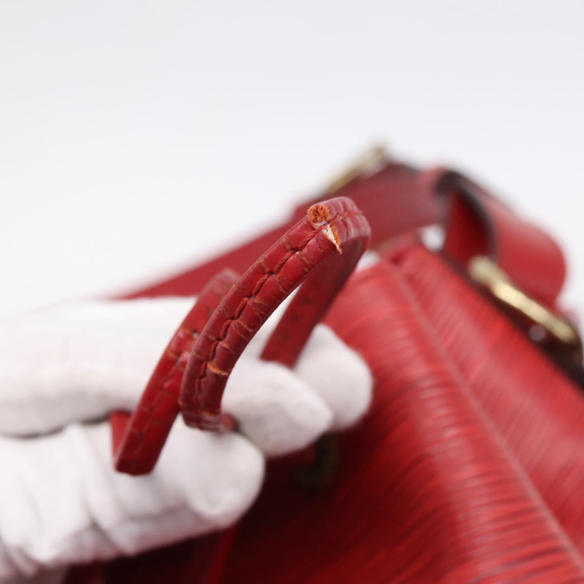 LOUIS VUITTON Epi Noe Shoulder Bag Red M44007 LV Auth 196315