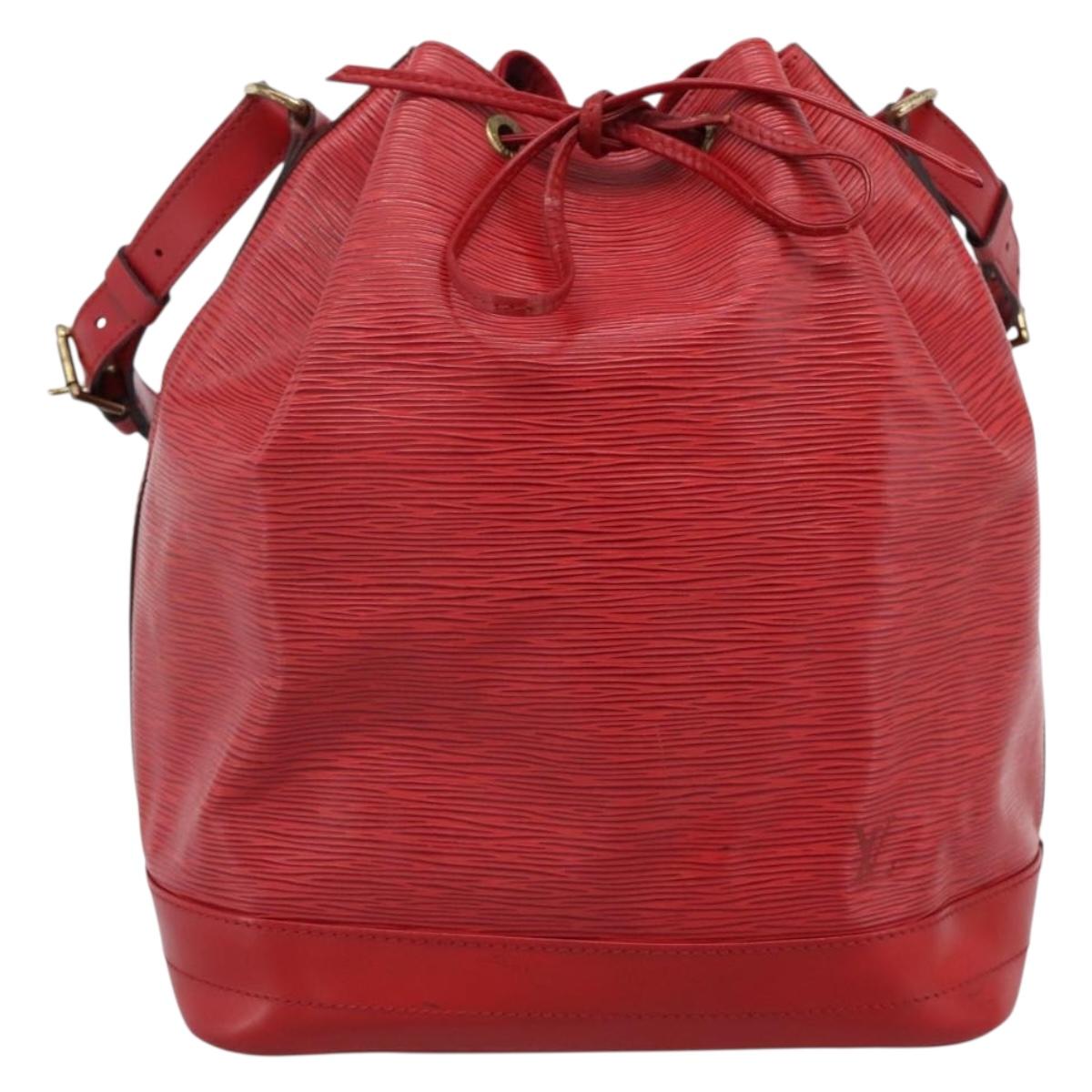 LOUIS VUITTON Epi Noe Shoulder Bag Red M44007 LV Auth 196315