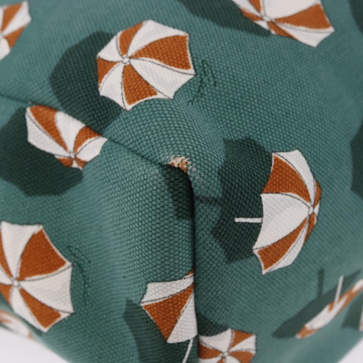 GUCCI Tote Bag Canvas Green 282439 Auth 196317