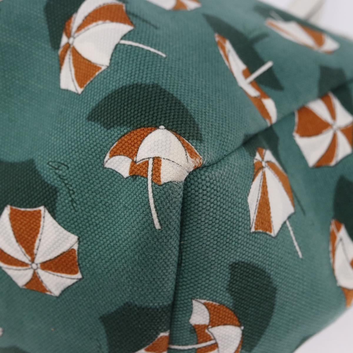 GUCCI Tote Bag Canvas Green 282439 Auth 196317