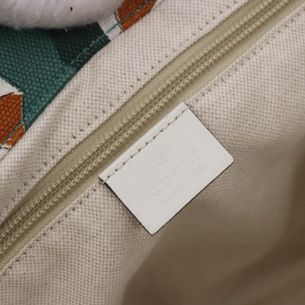 GUCCI Tote Bag Canvas Green 282439 Auth 196317