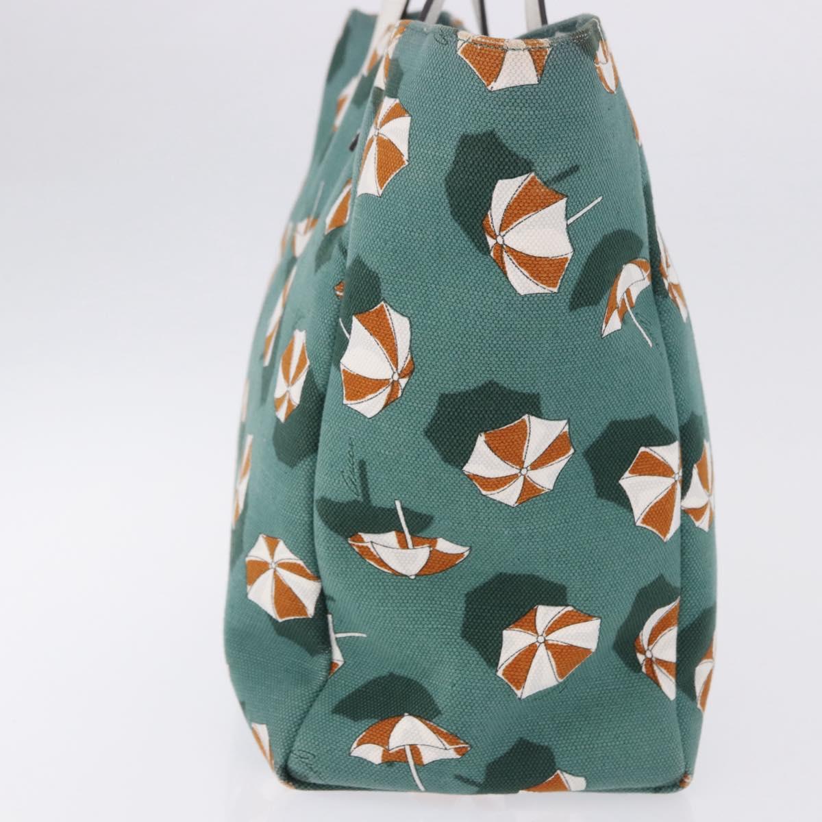 GUCCI Tote Bag Canvas Green 282439 Auth 196317