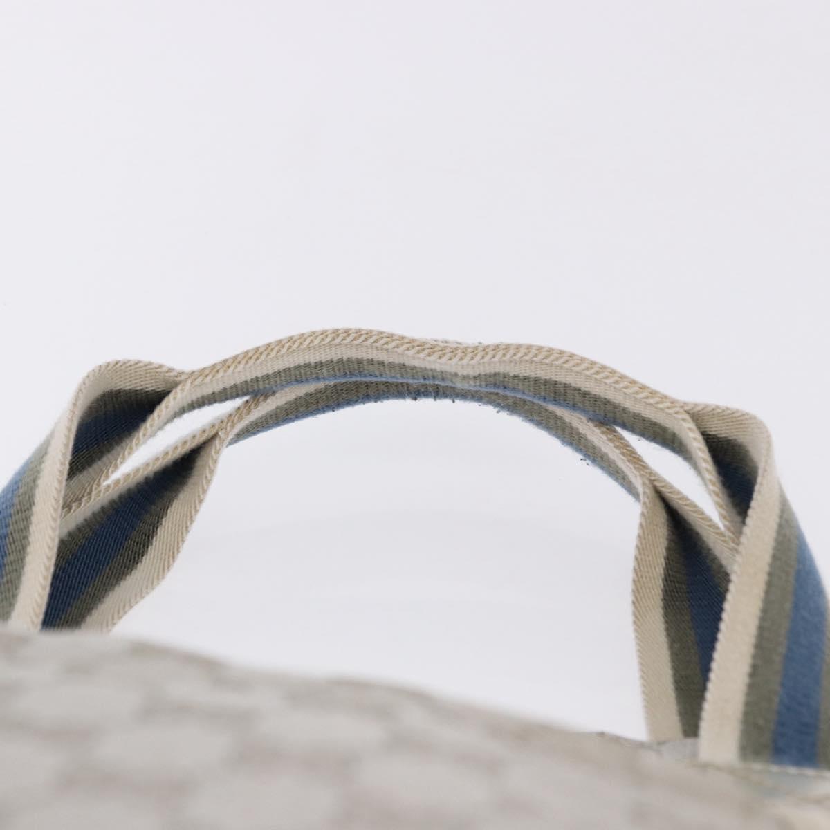 GUCCI GG Canvas Sherry Line Tote Bag Silver 189669 Auth 196326