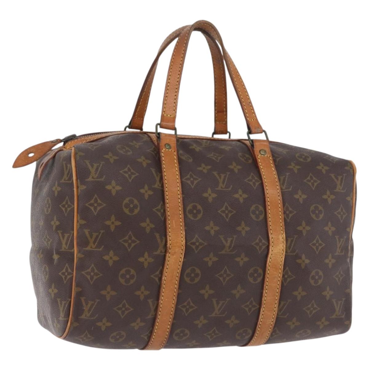 LOUIS VUITTON Monogram Sac Souple 35 Boston Bag M41626 LV Auth 196327