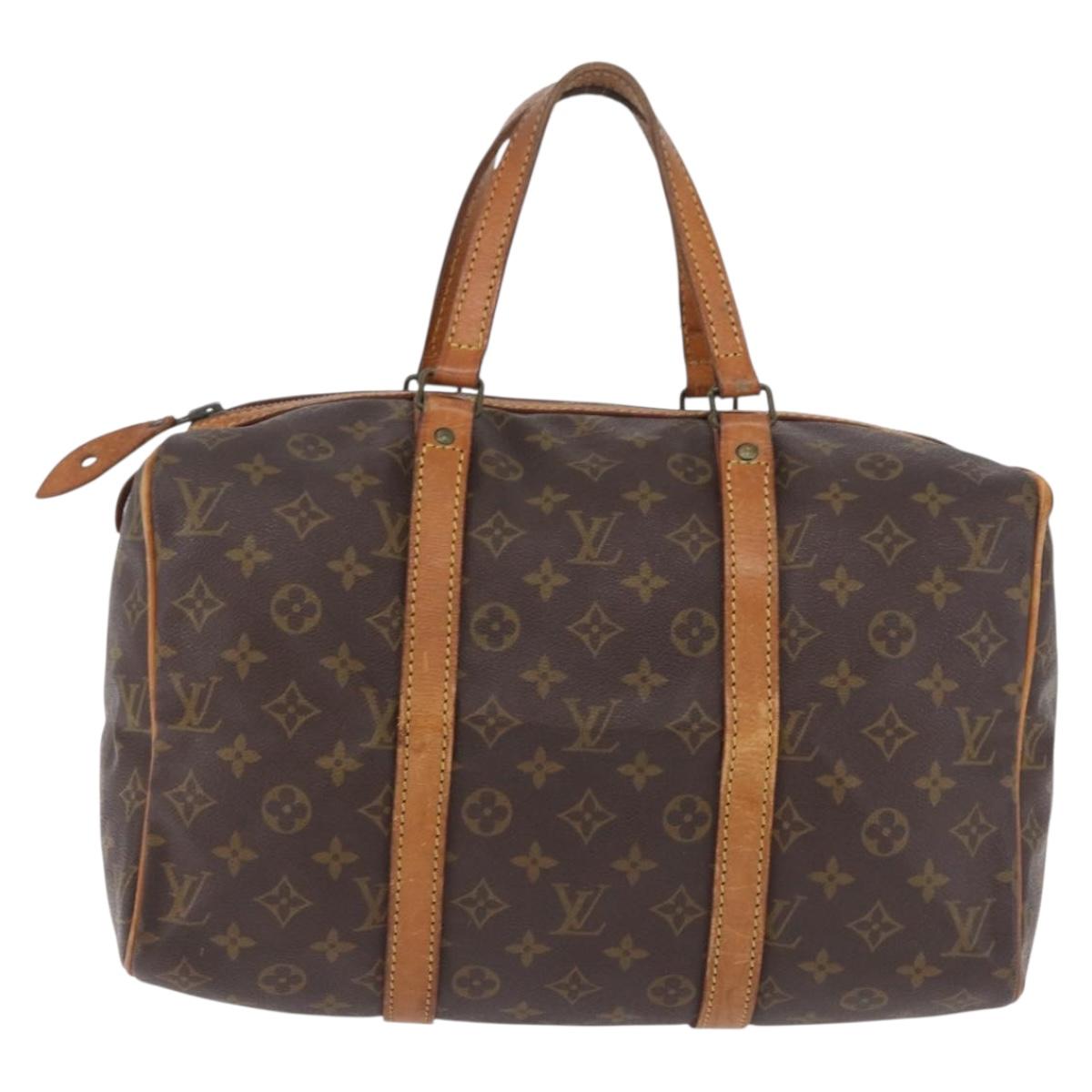 LOUIS VUITTON Monogram Sac Souple 35 Boston Bag M41626 LV Auth 196327