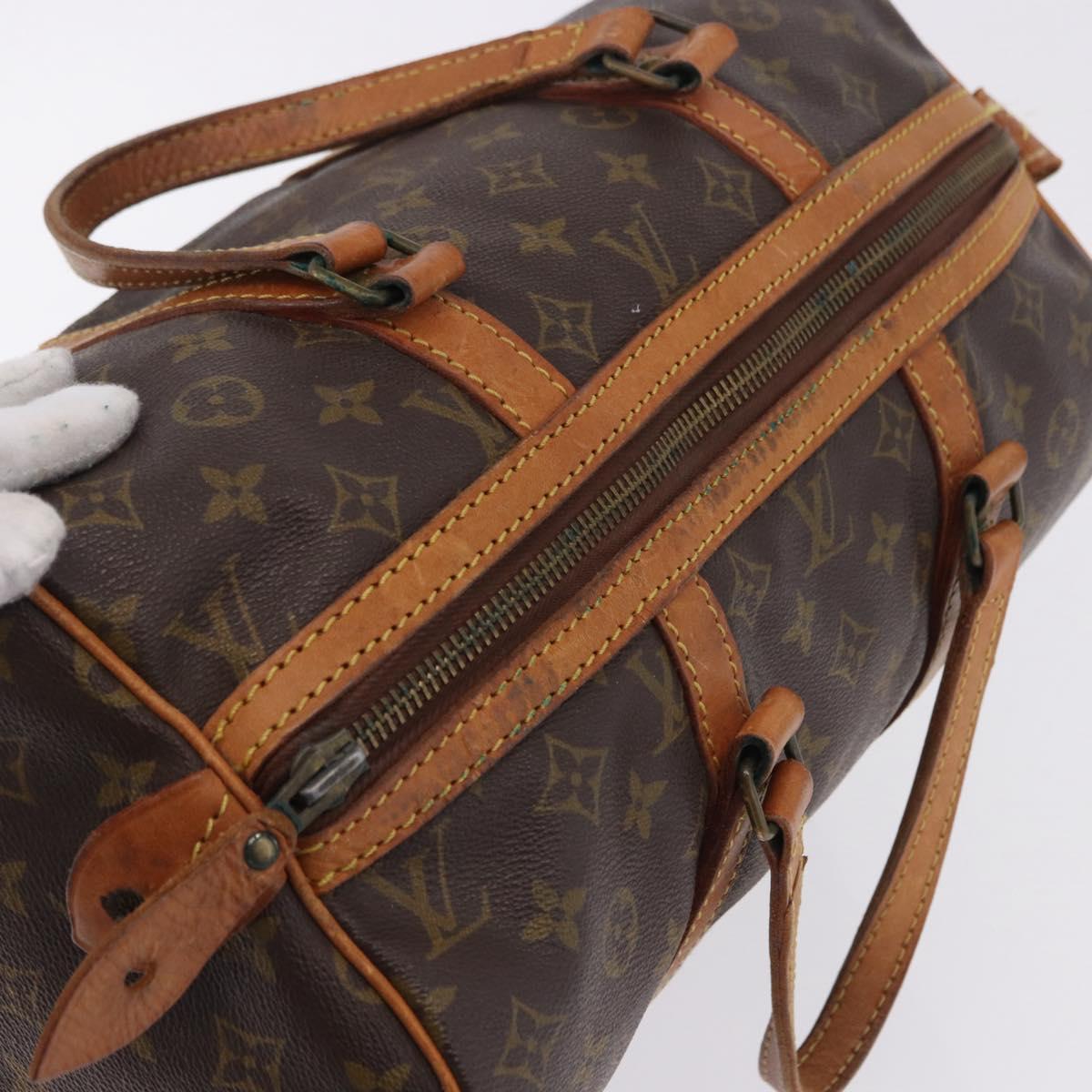 LOUIS VUITTON Monogram Sac Souple 35 Boston Bag M41626 LV Auth 196327