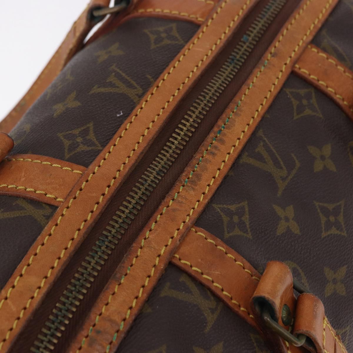 LOUIS VUITTON Monogram Sac Souple 35 Boston Bag M41626 LV Auth 196327