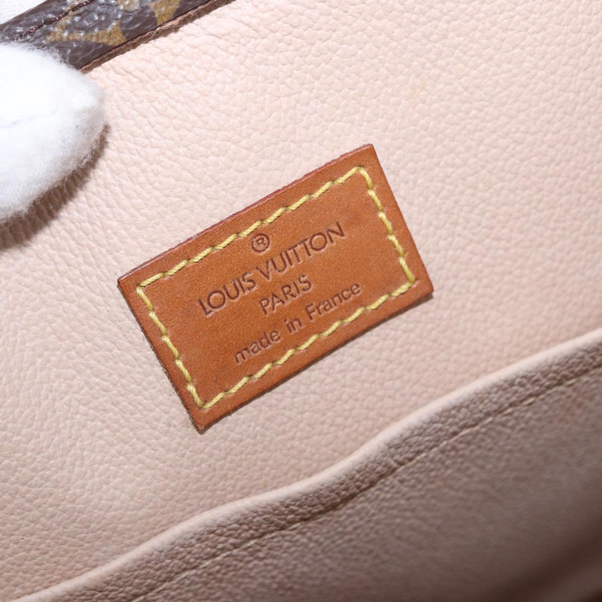 LOUIS VUITTON Monogram Sac Plat Hand Bag M51140 LV Auth 196332