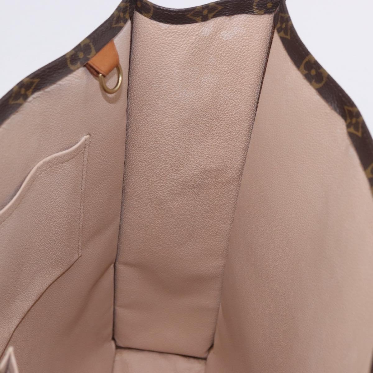 LOUIS VUITTON Monogram Sac Plat Hand Bag M51140 LV Auth 196332