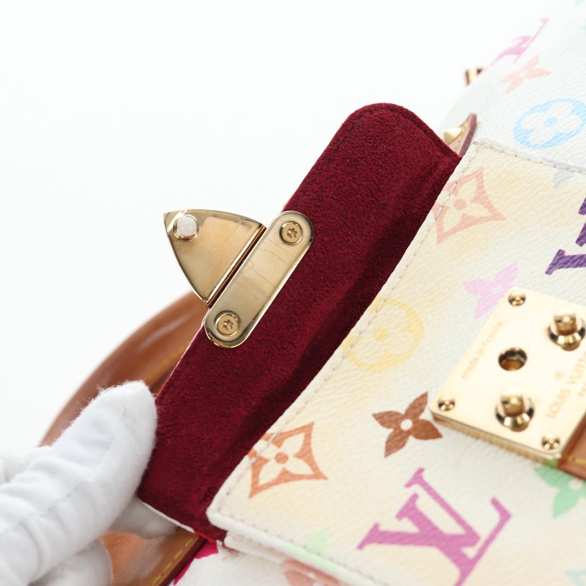 LOUIS VUITTON Monogram Multicolor Speedy 30 Bag White Bron M92643 Auth 196338V