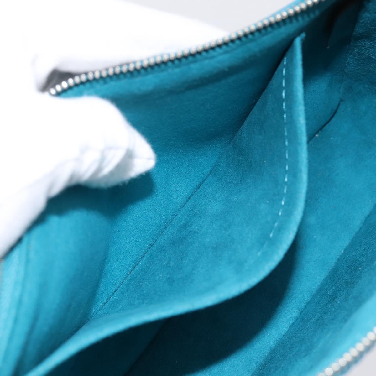 LOUIS VUITTON Epi Pochette Accessoires Pouch Cyan M40823 LV Auth 196344V