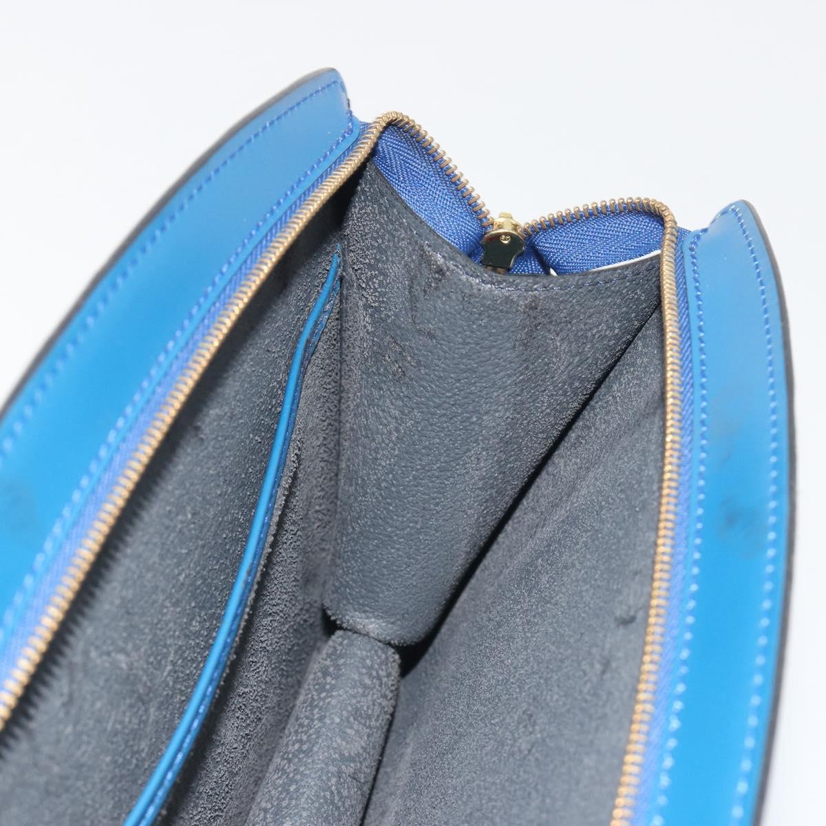 LOUIS VUITTON Epi Trousse Crete Pouch Blue M48405 LV Auth 196357