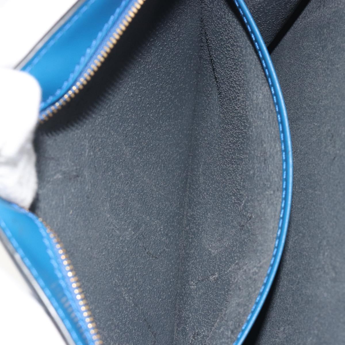 LOUIS VUITTON Epi Trousse Crete Pouch Blue M48405 LV Auth 196357
