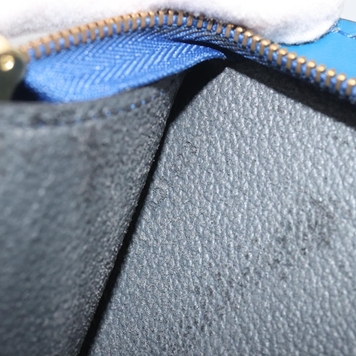 LOUIS VUITTON Epi Trousse Crete Pouch Blue M48405 LV Auth 196357