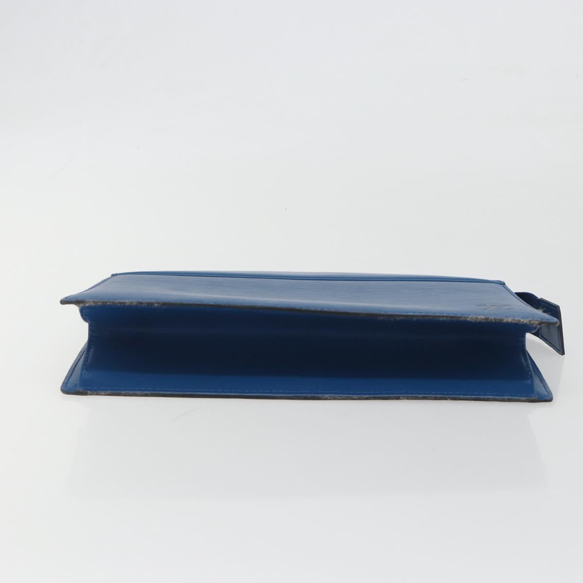 LOUIS VUITTON Epi Trousse Crete Pouch Blue M48405 LV Auth 196357