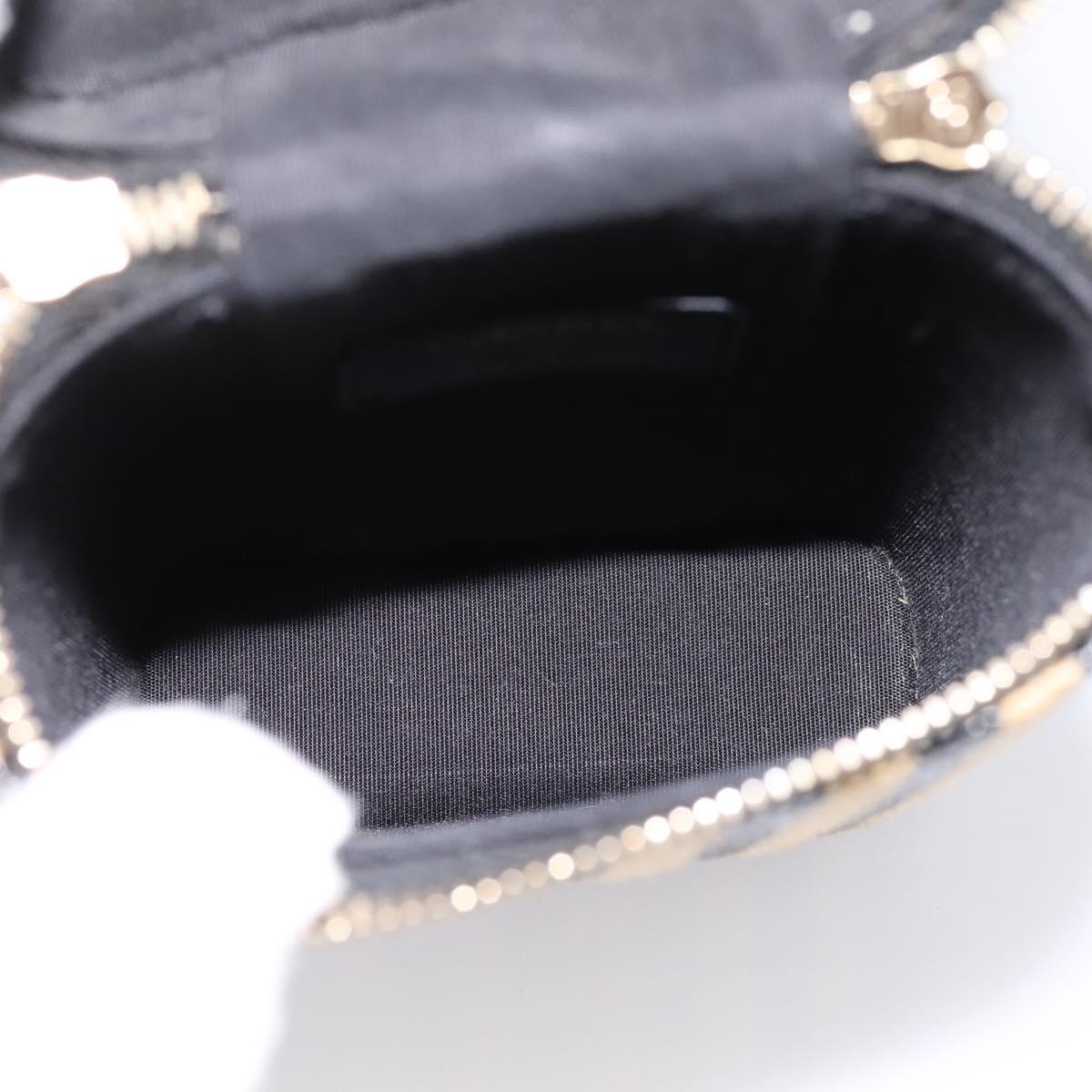 CHANEL Chain Shoulder Bag Raffia Beige Gold CC Auth 196361SAM