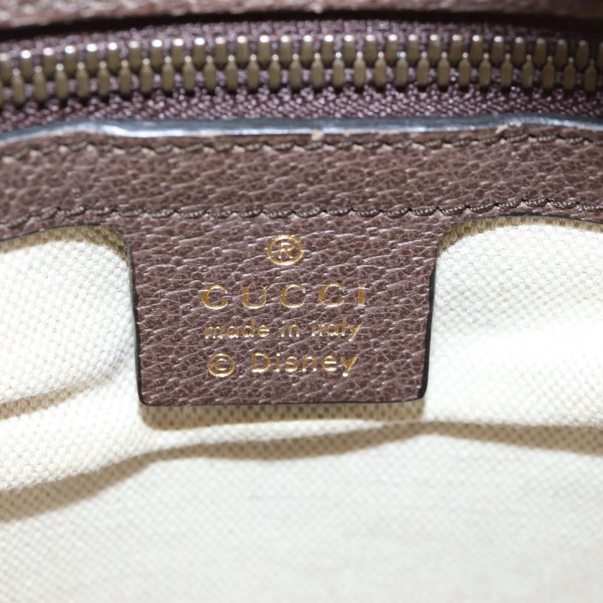 GUCCI GUCCI x Disney GG Supreme Backpack PVC Beige Gold 552884 Auth 196367M